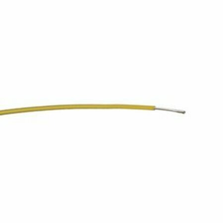 HARBOUR INDUSTRIES 18 AWG, UL 1180 Lead Wire, 19 Strand, 200C, 300V, Silver plated copper, PTFE, Yellow, Sold by the FT J4260-4